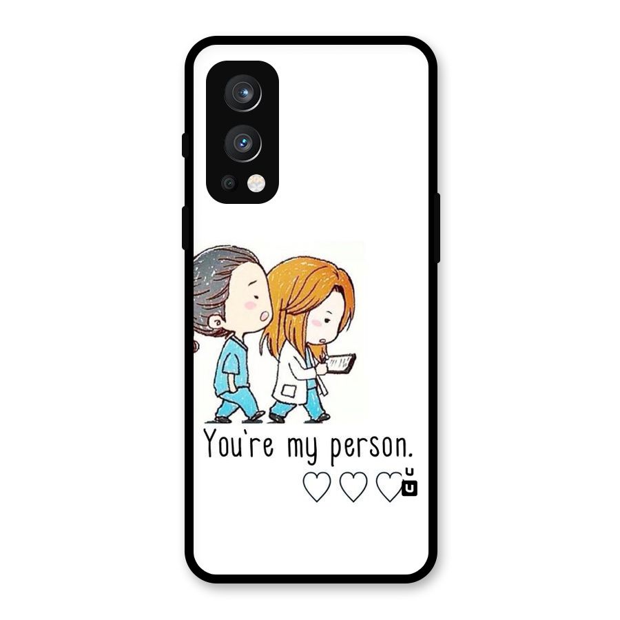 Two Friends In Coat Glass Back Case for OnePlus Nord 2 5G