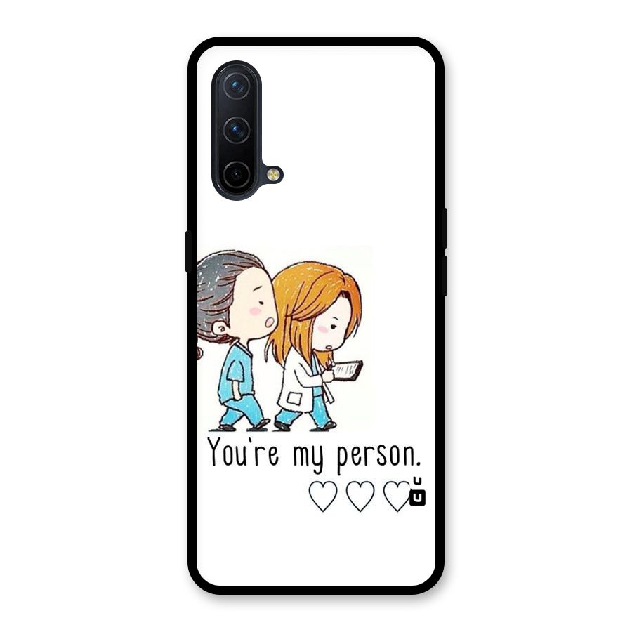 Two Friends In Coat Glass Back Case for OnePlus Nord CE 5G