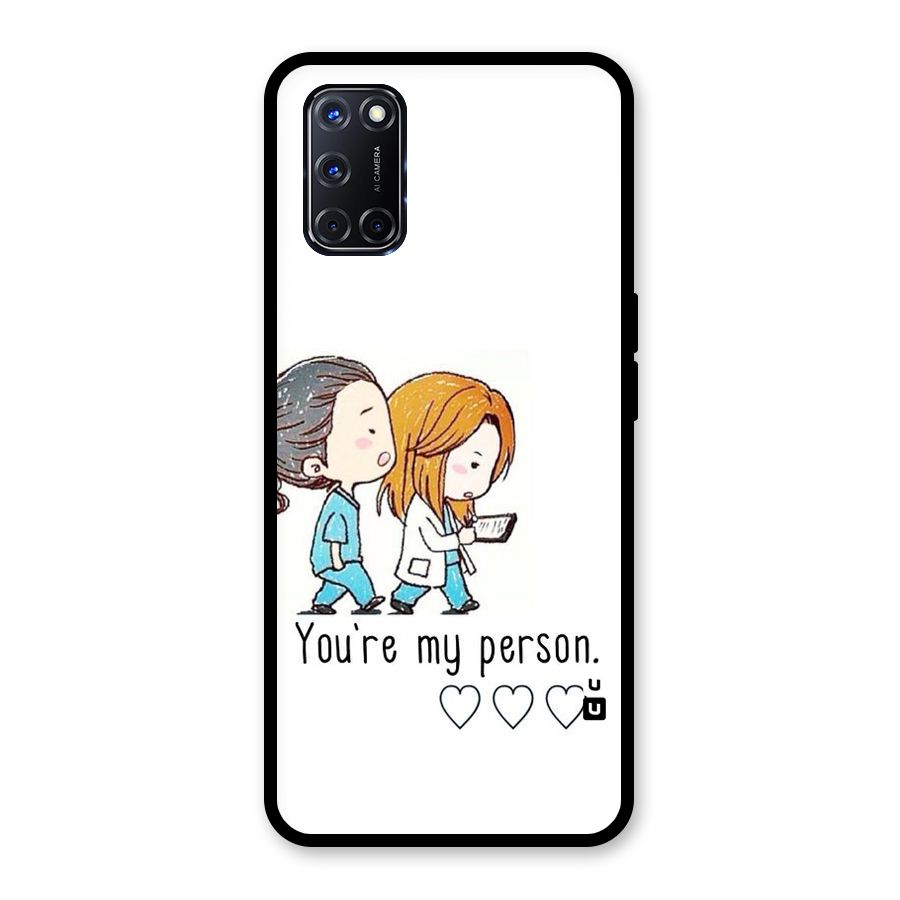 Two Friends In Coat Glass Back Case for Oppo A52