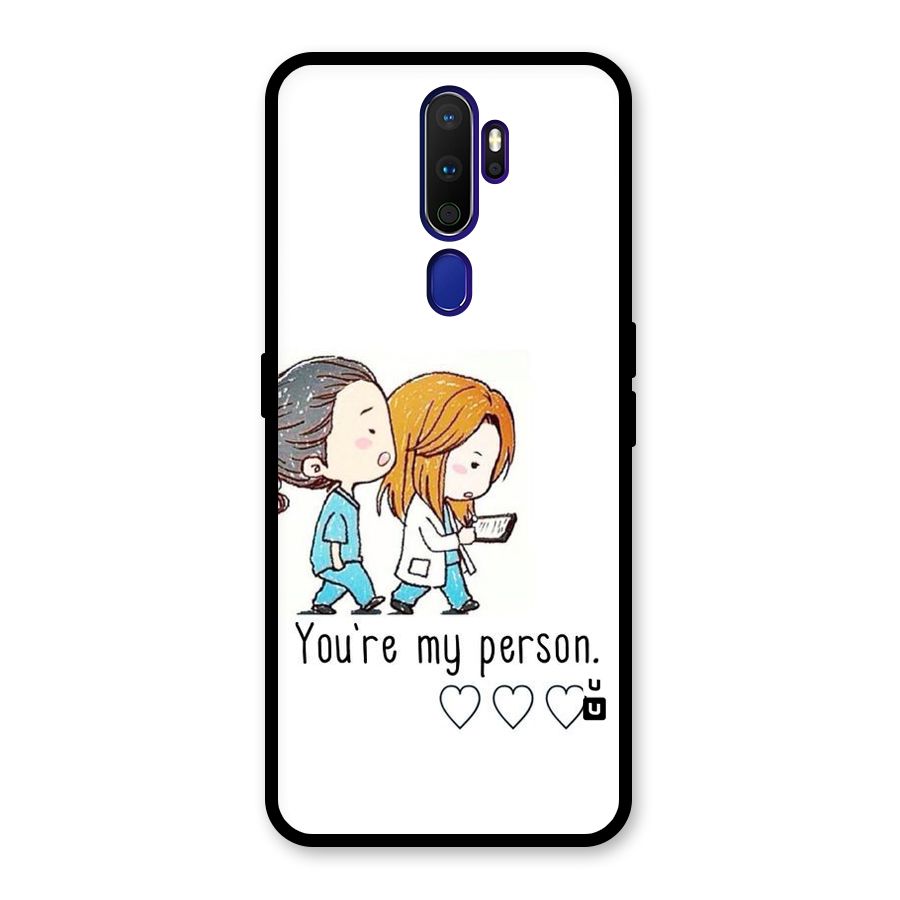 Two Friends In Coat Glass Back Case for Oppo A9 (2020)
