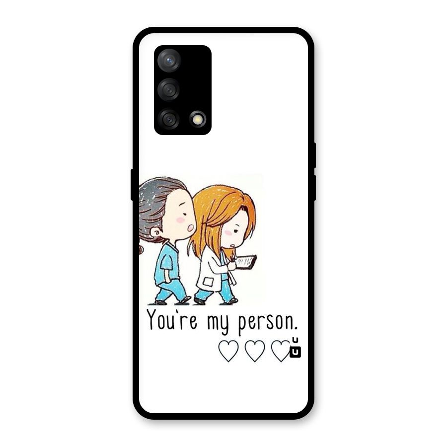 Two Friends In Coat Glass Back Case for Oppo F19