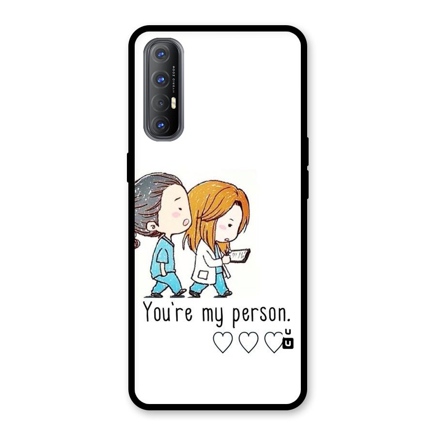 Two Friends In Coat Glass Back Case for Oppo Reno3 Pro