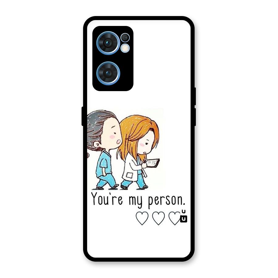 Two Friends In Coat Glass Back Case for Oppo Reno7 5G