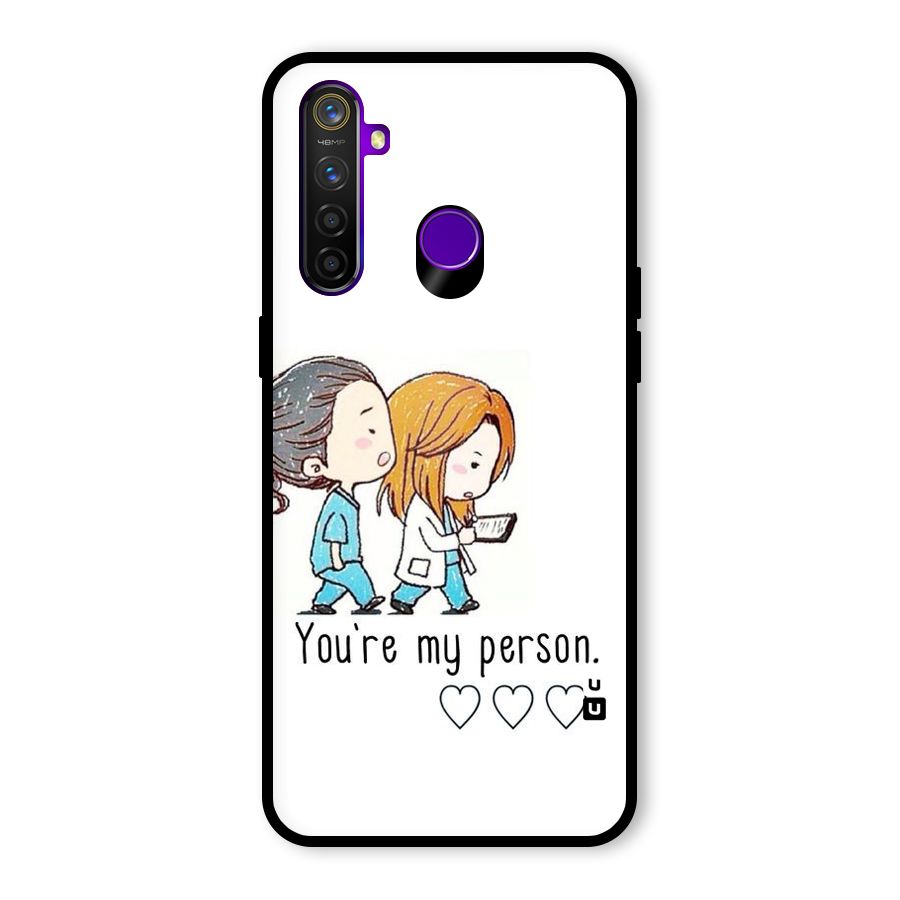 Two Friends In Coat Glass Back Case for Realme 5 Pro