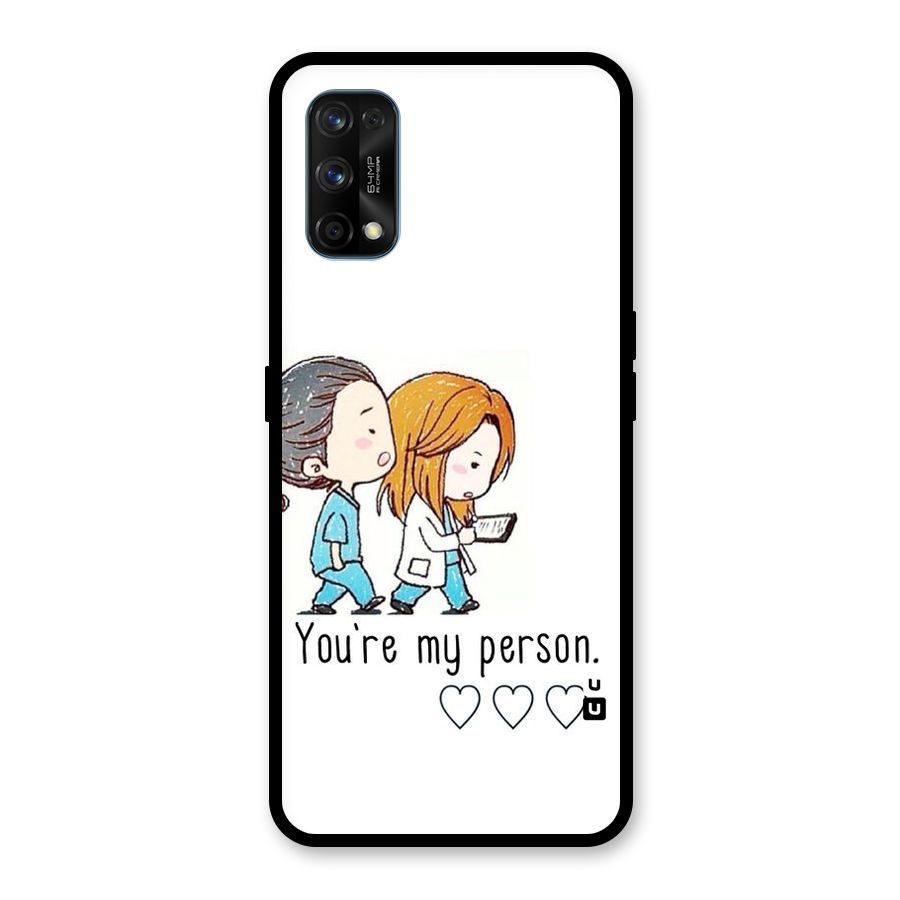 Two Friends In Coat Glass Back Case for Realme 7 Pro