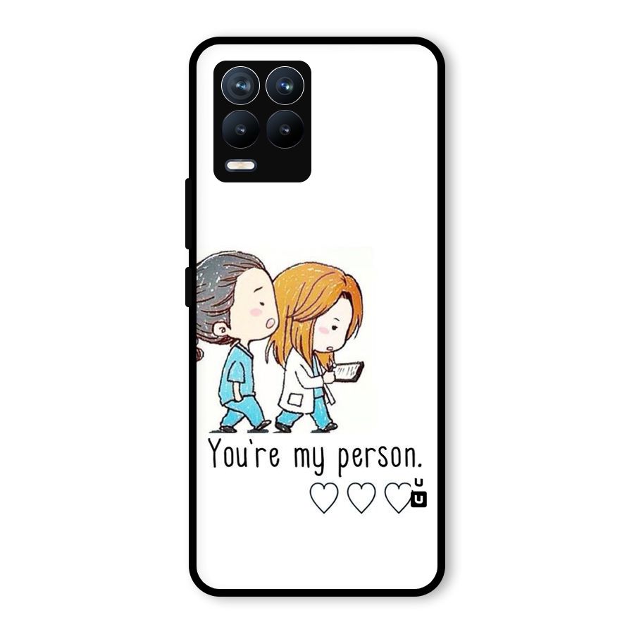 Two Friends In Coat Glass Back Case for Realme 8 Pro