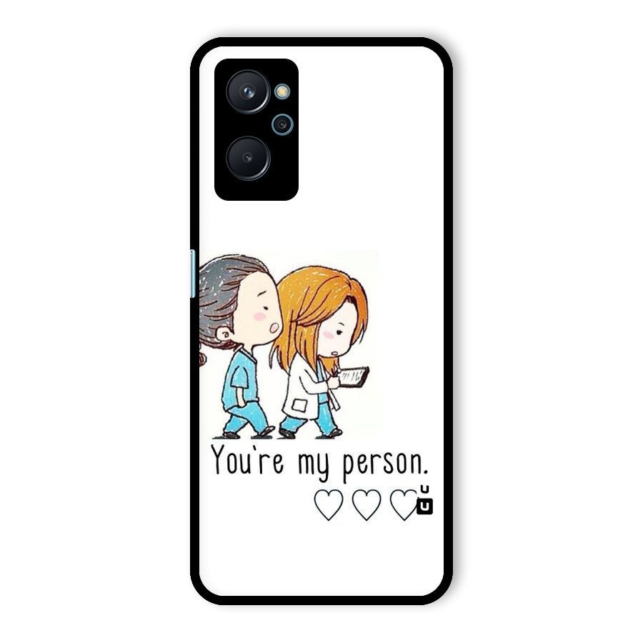 Two Friends In Coat Glass Back Case for Realme 9i