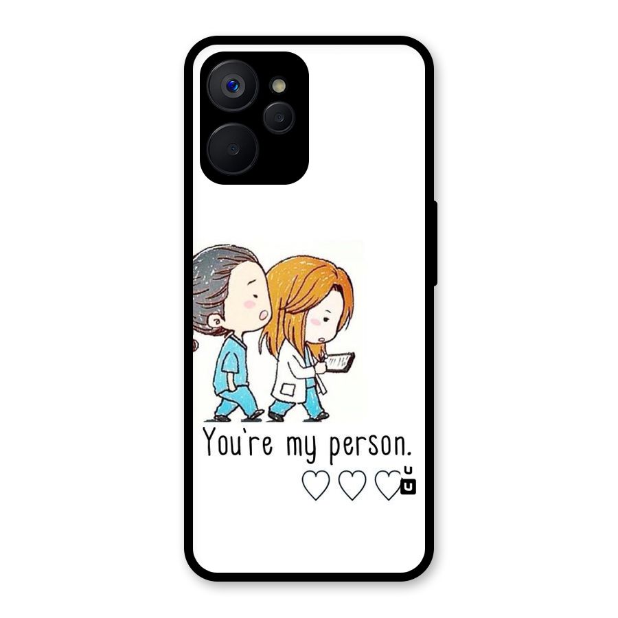 Two Friends In Coat Glass Back Case for Realme 9i 5G