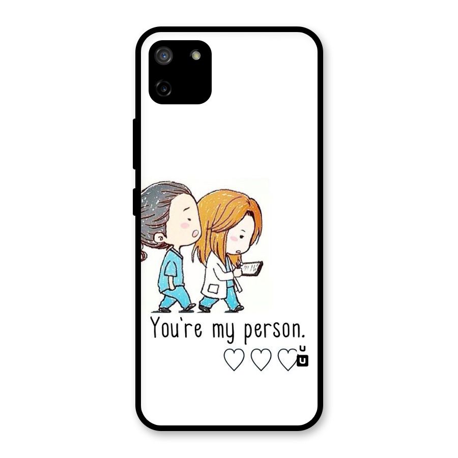 Two Friends In Coat Glass Back Case for Realme C11