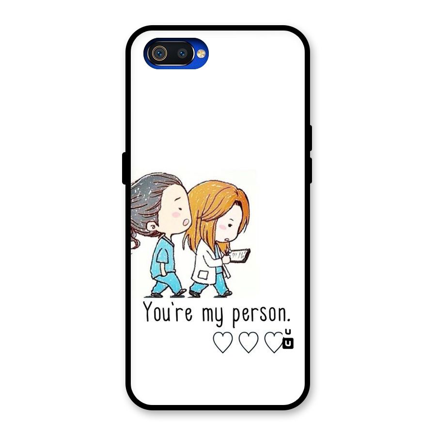 Two Friends In Coat Glass Back Case for Realme C2