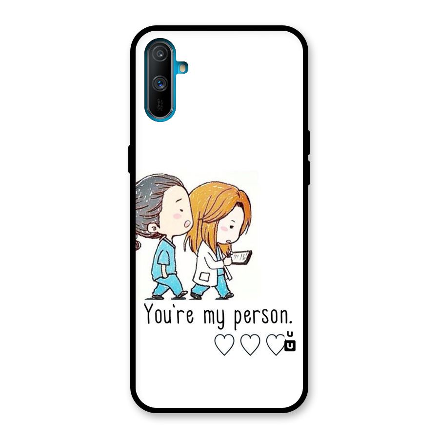 Two Friends In Coat Glass Back Case for Realme C3