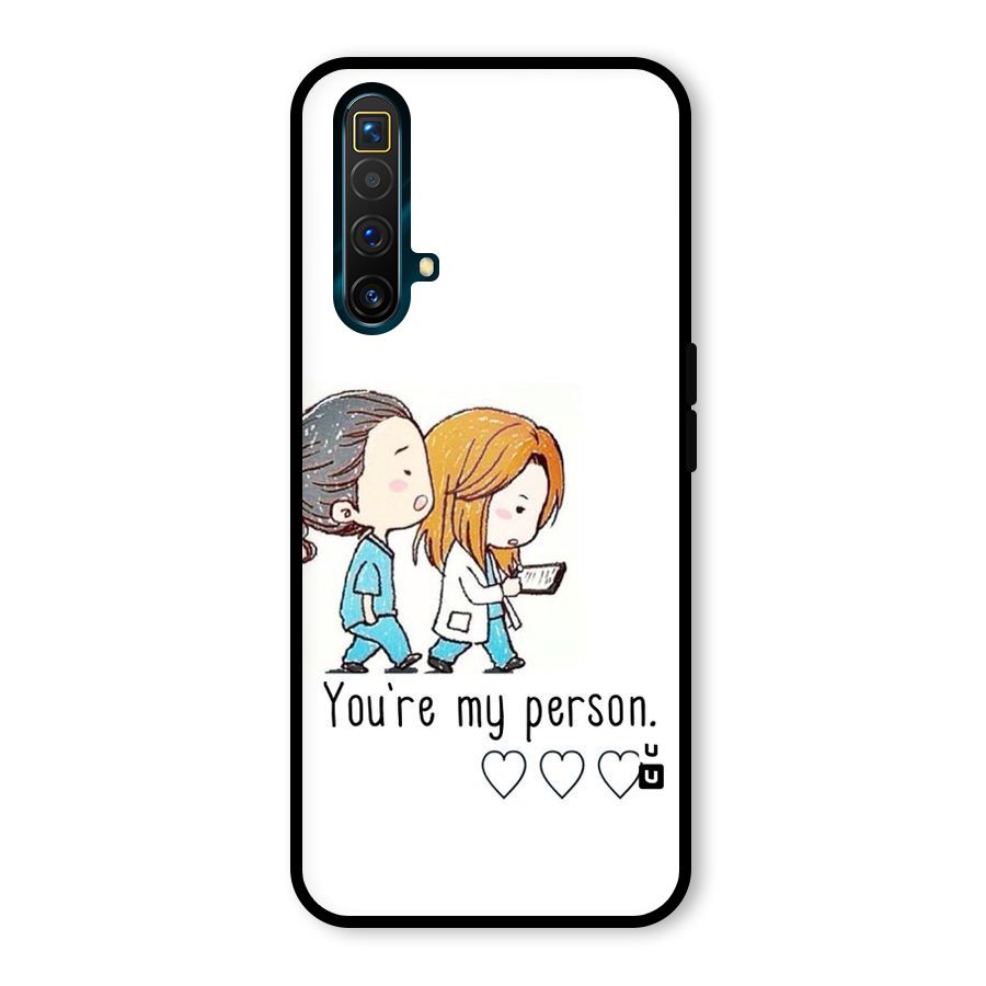 Two Friends In Coat Glass Back Case for Realme X3 SuperZoom