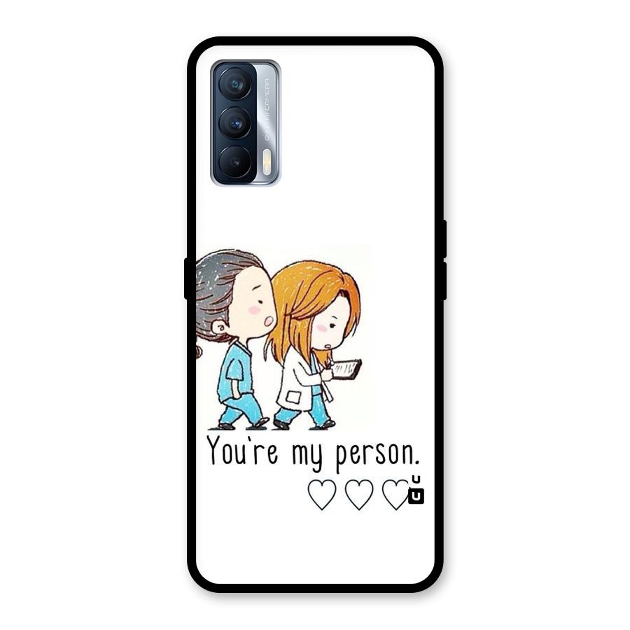 Two Friends In Coat Glass Back Case for Realme X7