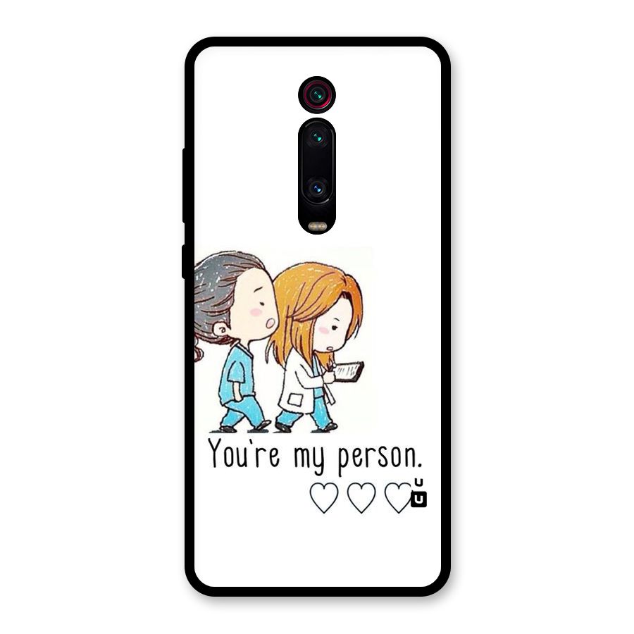 Two Friends In Coat Glass Back Case for Redmi K20 Pro