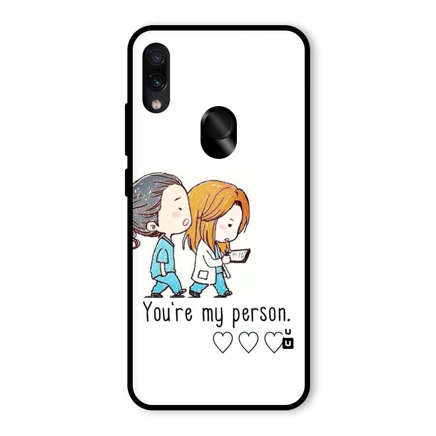 Two Friends In Coat Glass Back Case for Redmi Note 7