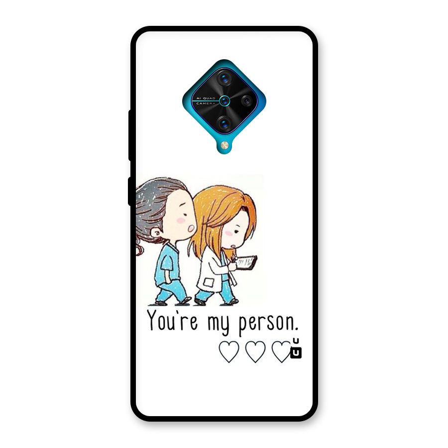 Two Friends In Coat Glass Back Case for Vivo S1 Pro