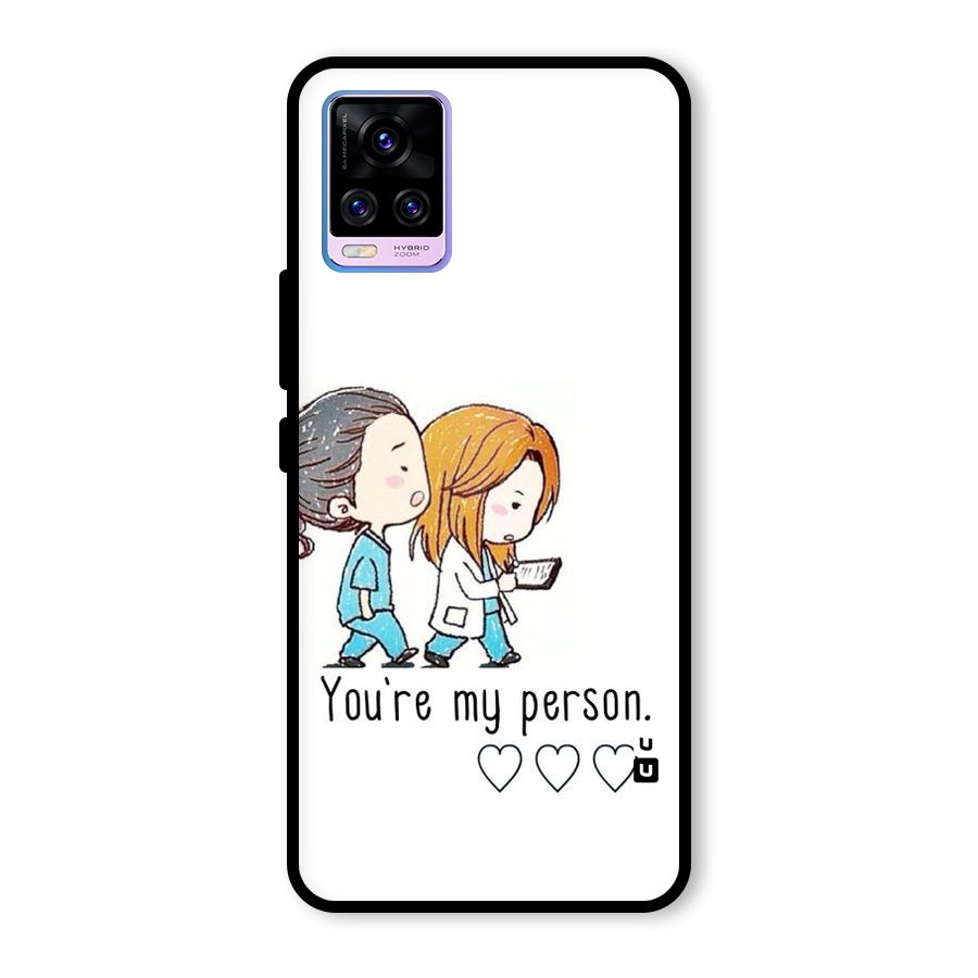 Two Friends In Coat Glass Back Case for Vivo V20 Pro
