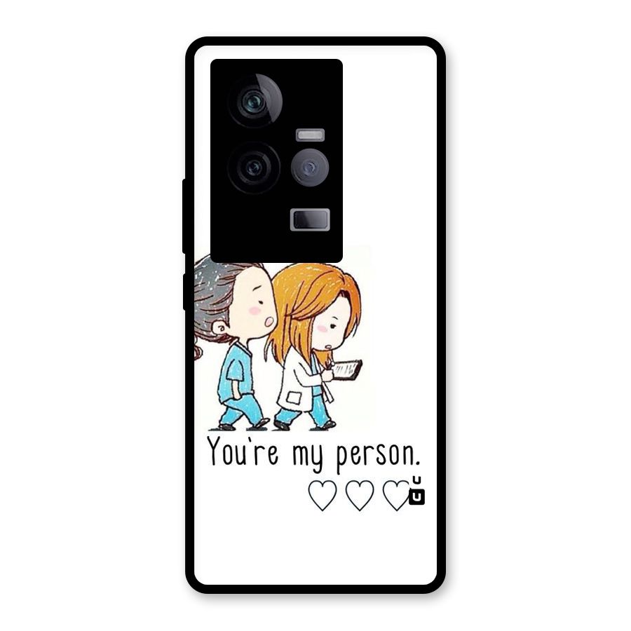 Two Friends In Coat Glass Back Case for Vivo iQOO 11 5G
