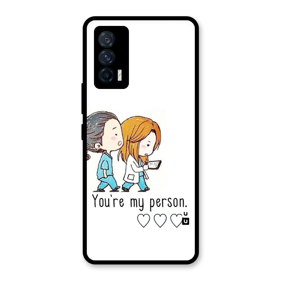 Two Friends In Coat Glass Back Case for Vivo iQOO 7 5G