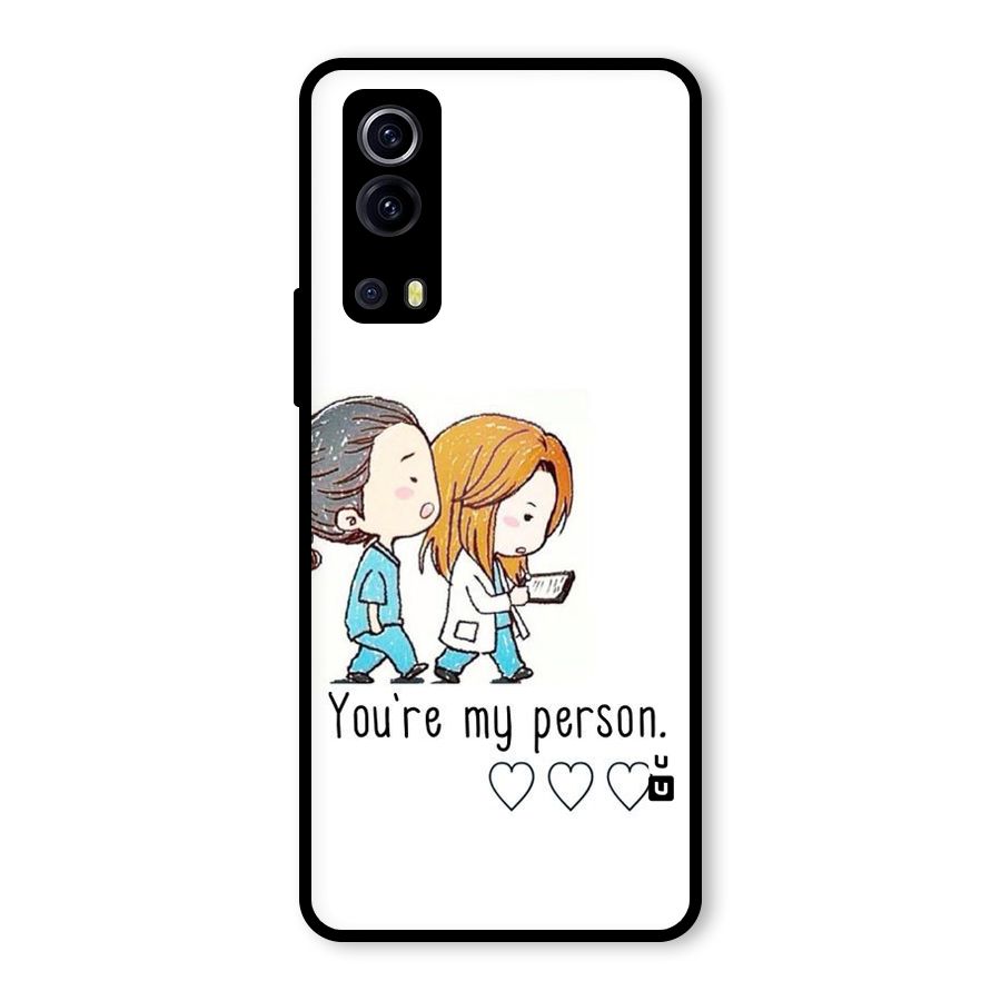 Two Friends In Coat Glass Back Case for Vivo iQOO Z3