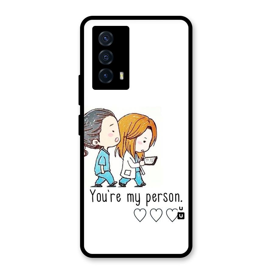 Two Friends In Coat Glass Back Case for Vivo iQOO Z5