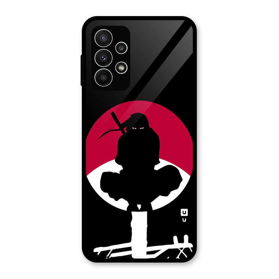 Uchiha Itachi Minimalist Glass Back Case for Galaxy A23
