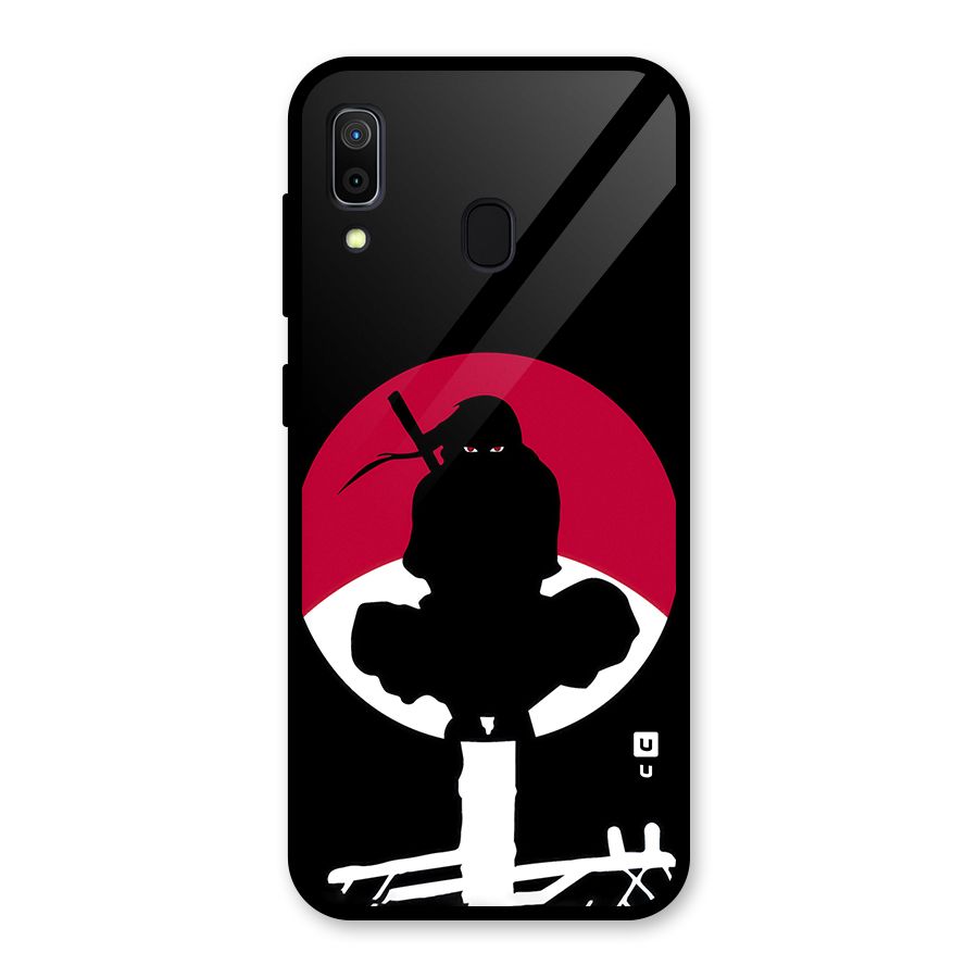 Uchiha Itachi Minimalist Glass Back Case for Galaxy A30