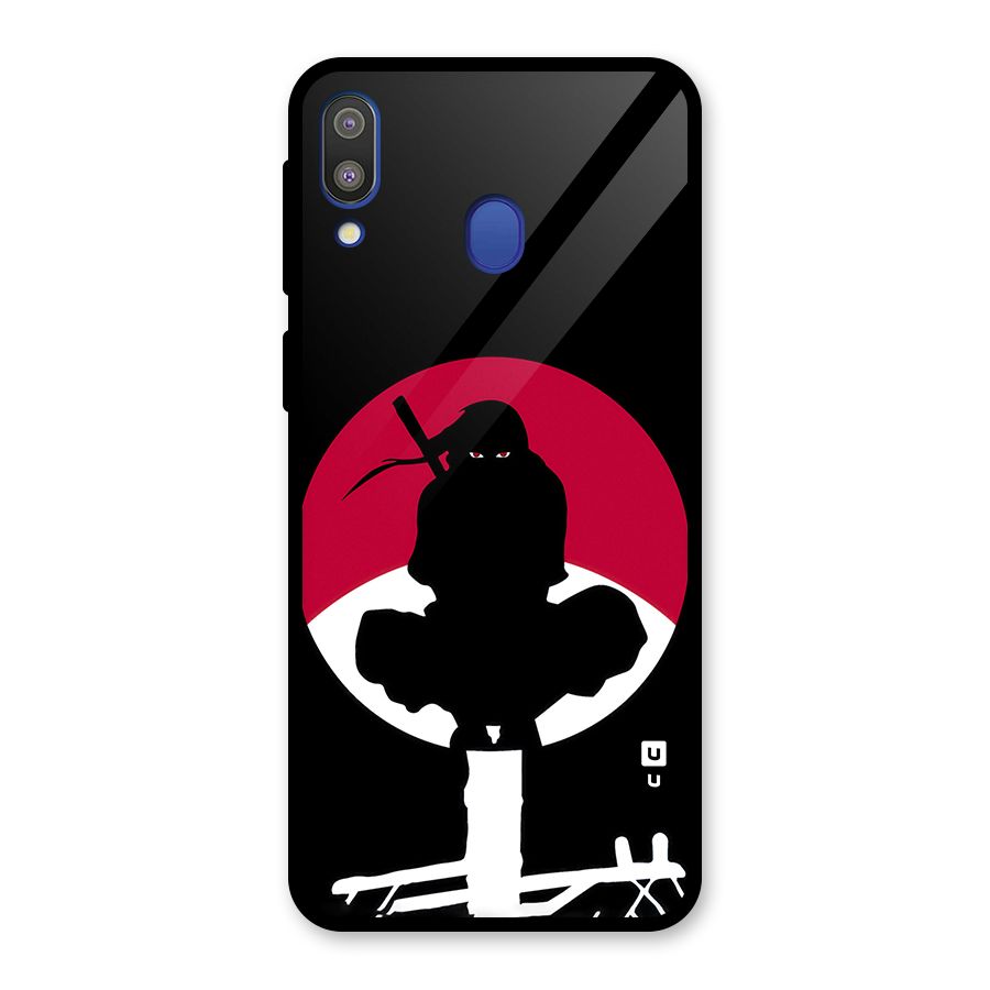 Uchiha Itachi Minimalist Glass Back Case for Galaxy M20