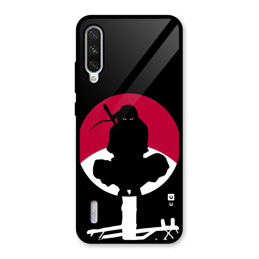 Uchiha Itachi Minimalist Glass Back Case for Mi A3