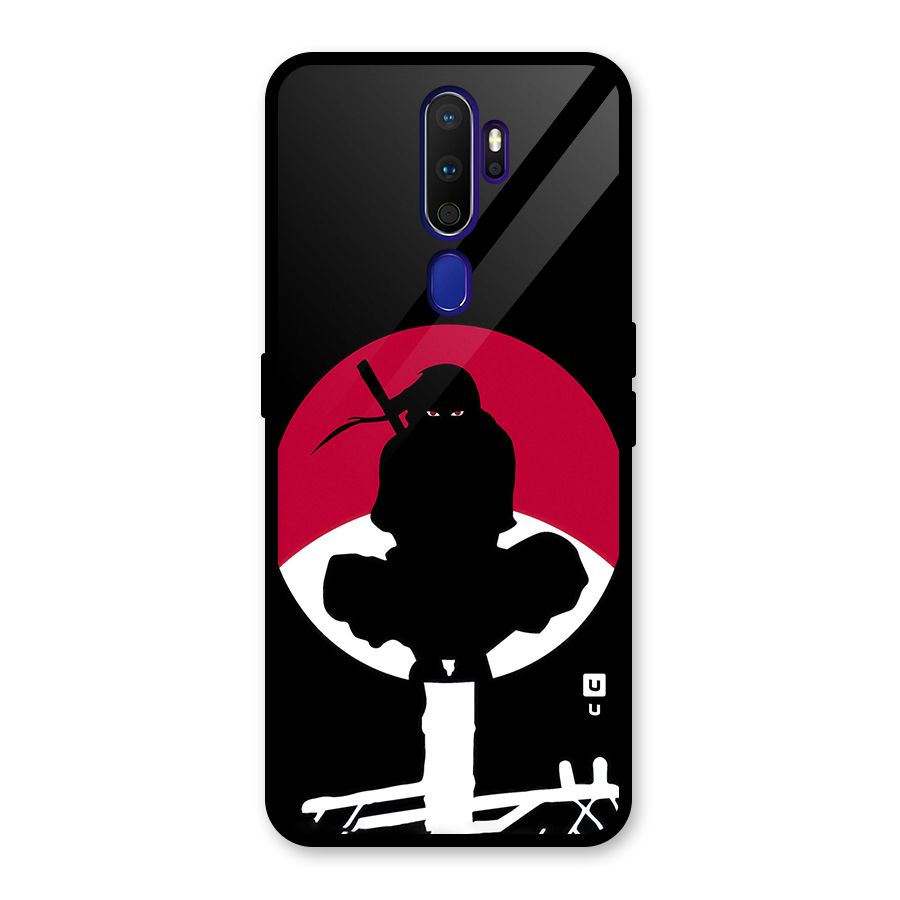Uchiha Itachi Minimalist Glass Back Case for Oppo A9 (2020)