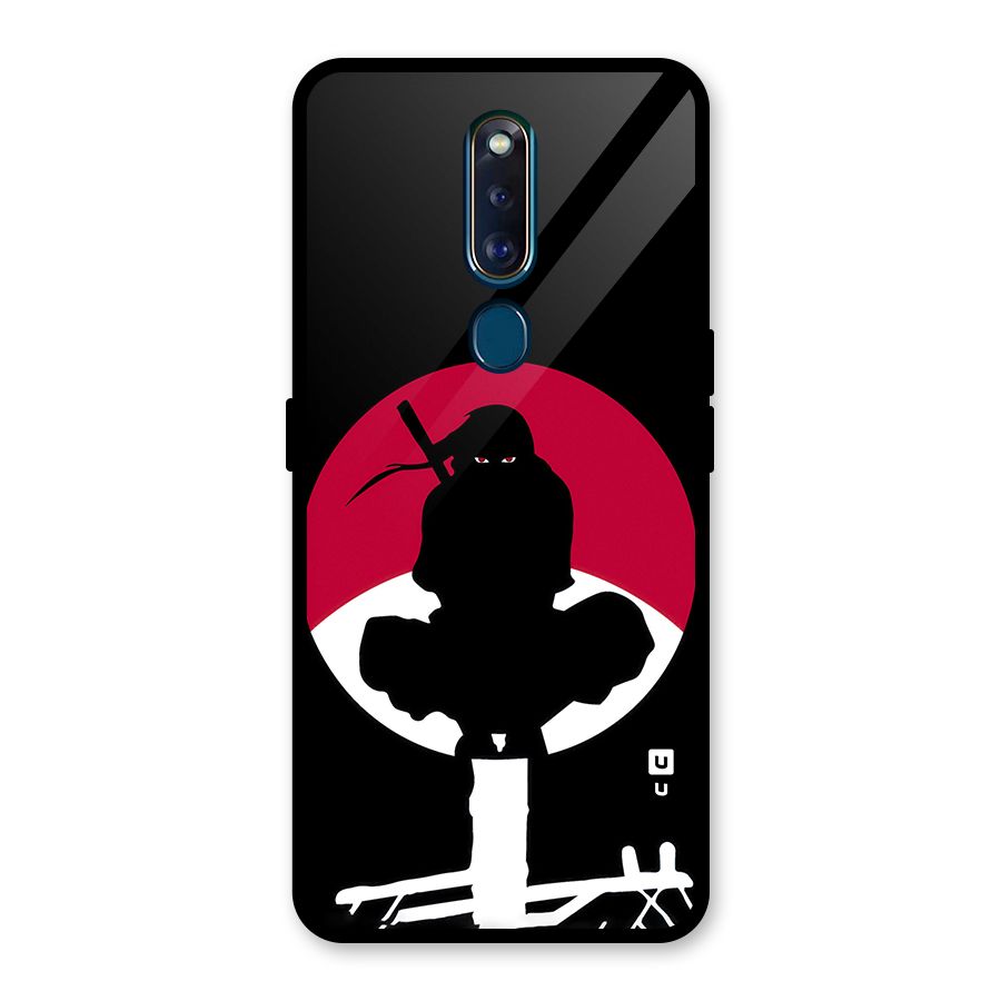 Uchiha Itachi Minimalist Glass Back Case for Oppo F11 Pro