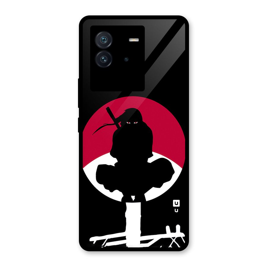 Uchiha Itachi Minimalist Glass Back Case for Vivo iQOO Neo 6 5G