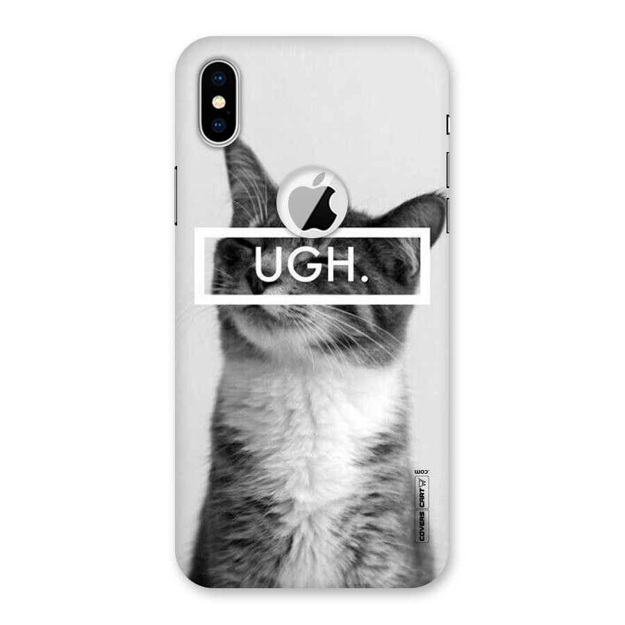 Ugh Kitty Back Case for iPhone X Logo Cut