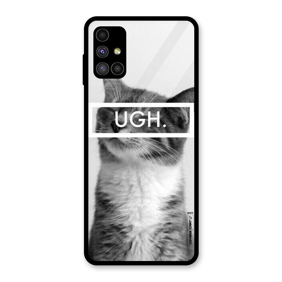 Ugh Kitty Glass Back Case for Galaxy M51