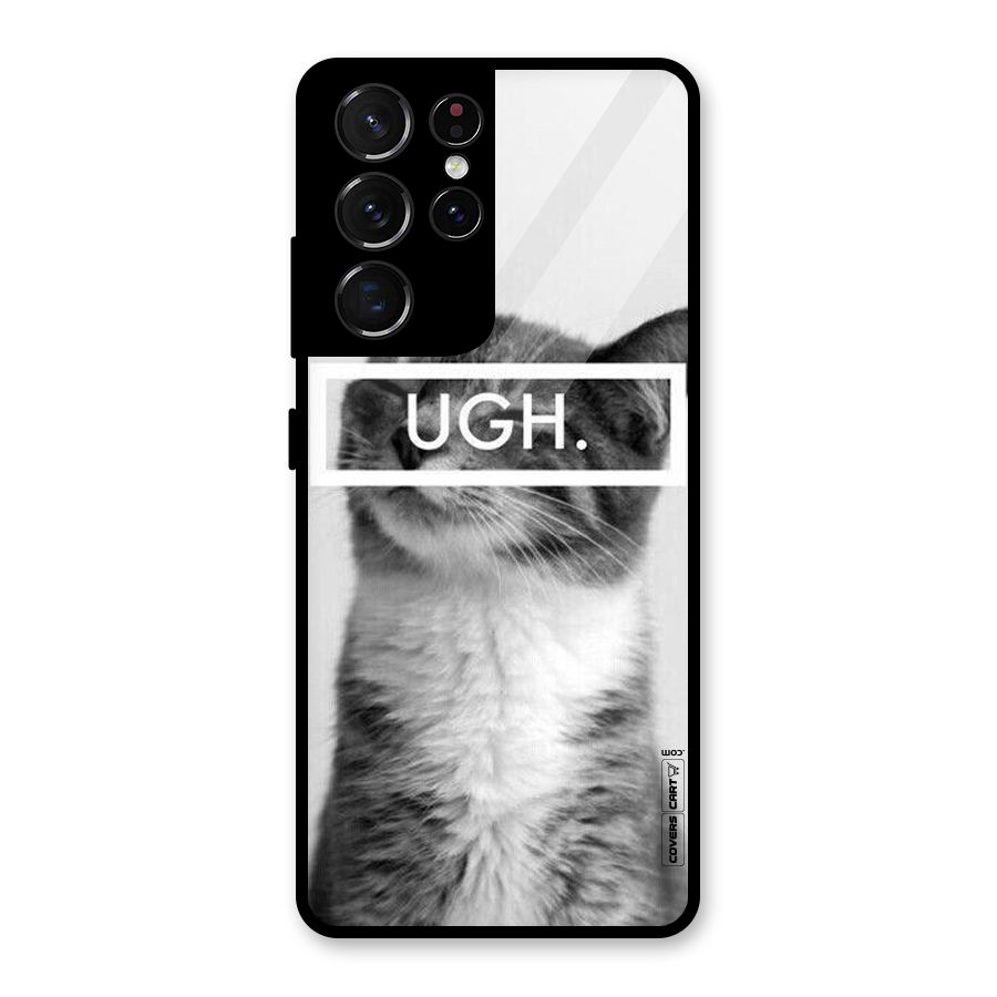 Ugh Kitty Glass Back Case for Galaxy S21 Ultra 5G