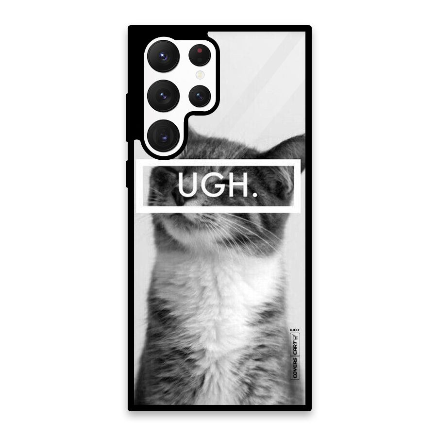 Ugh Kitty Glass Back Case for Galaxy S22 Ultra 5G