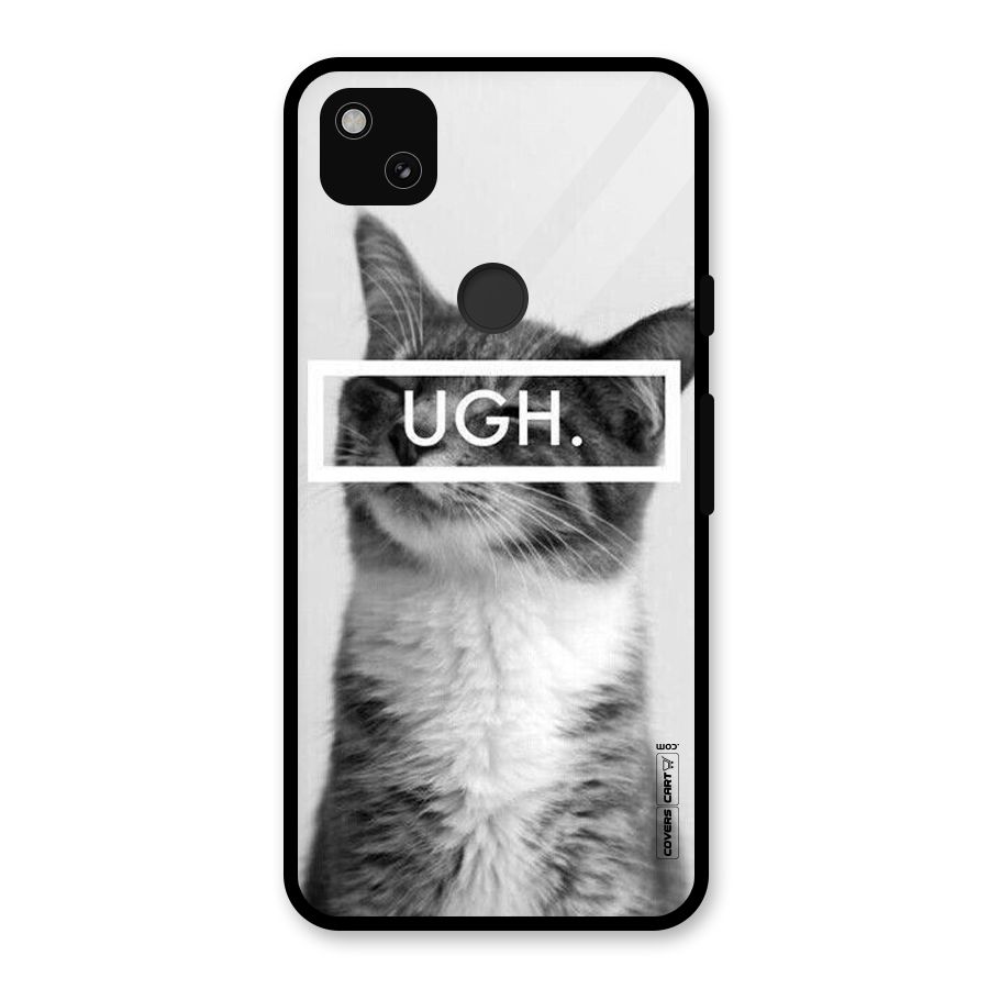 Ugh Kitty Glass Back Case for Google Pixel 4a