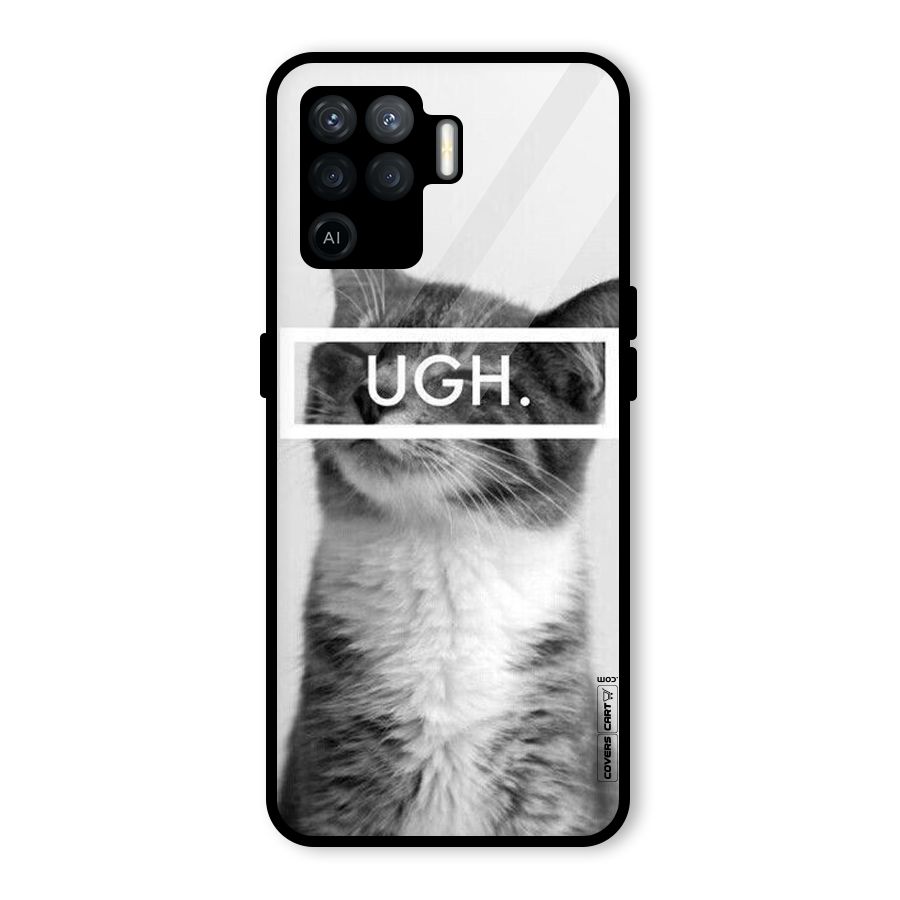 Ugh Kitty Glass Back Case for Oppo F19 Pro