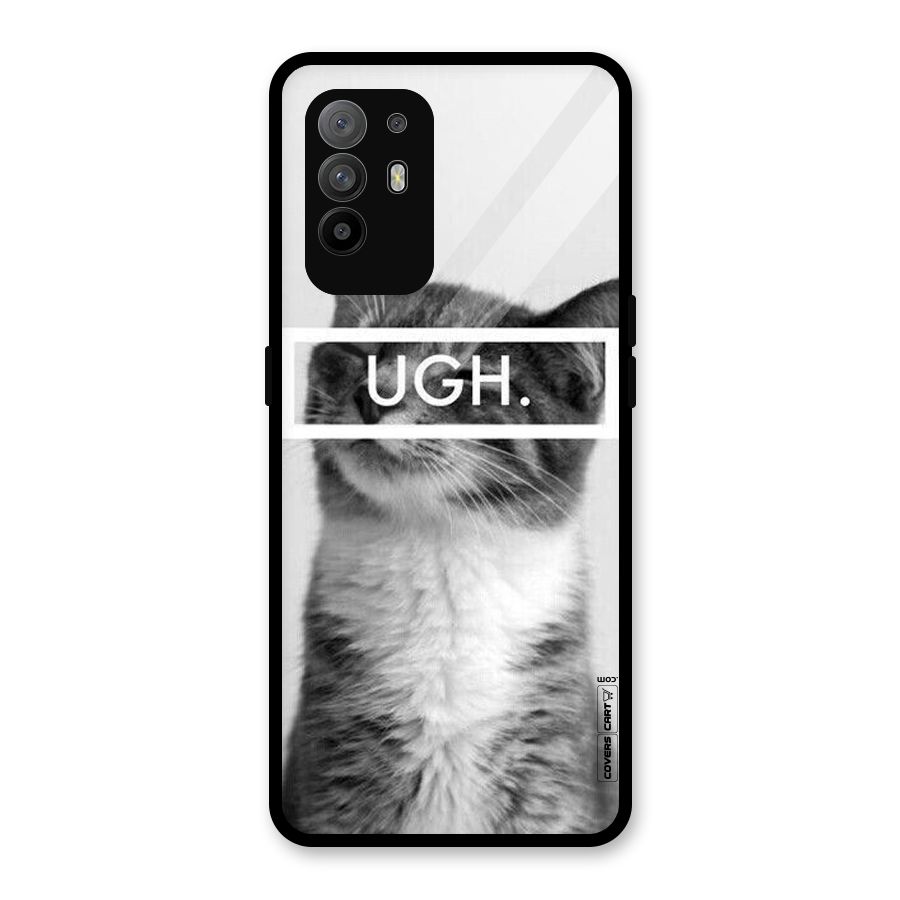Ugh Kitty Glass Back Case for Oppo F19 Pro Plus 5G