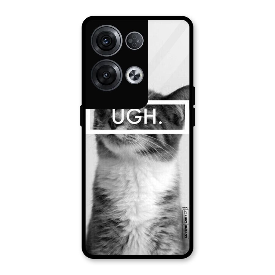 Ugh Kitty Glass Back Case for Oppo Reno8 Pro 5G