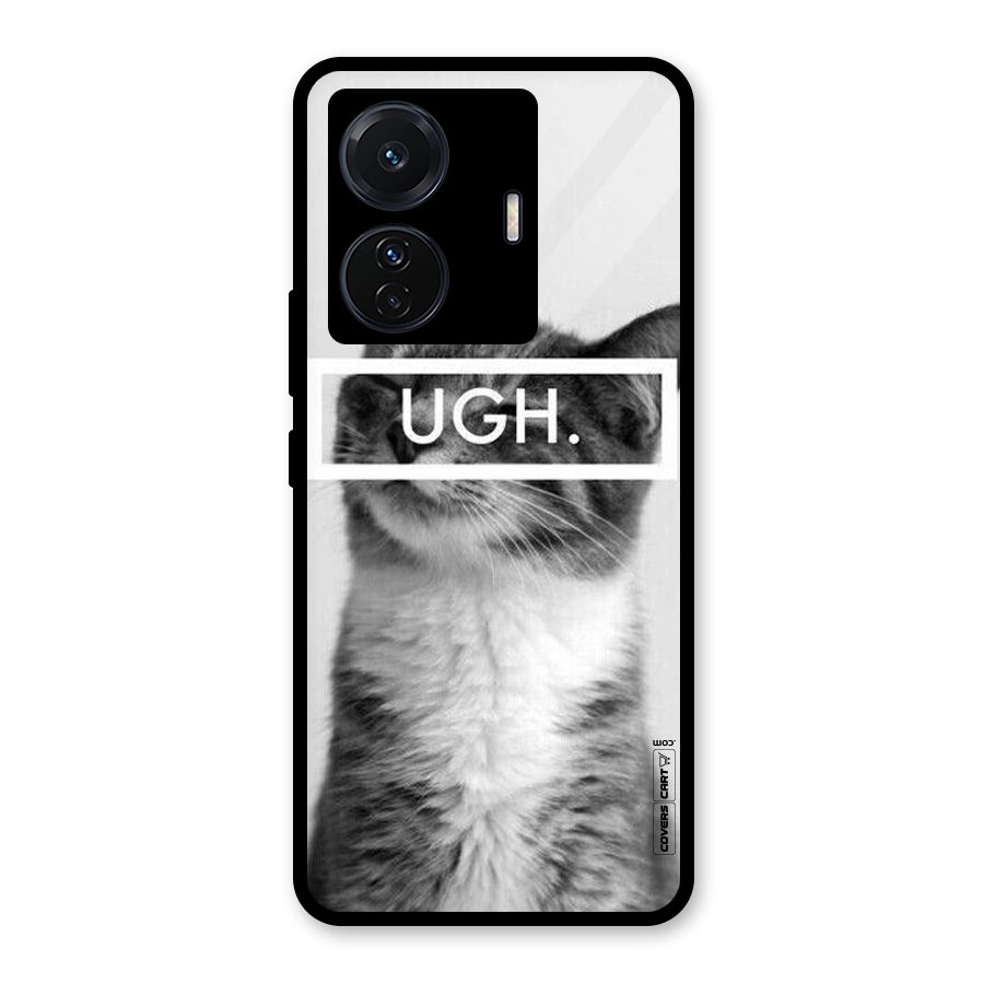Ugh Kitty Glass Back Case for Vivo T1 Pro