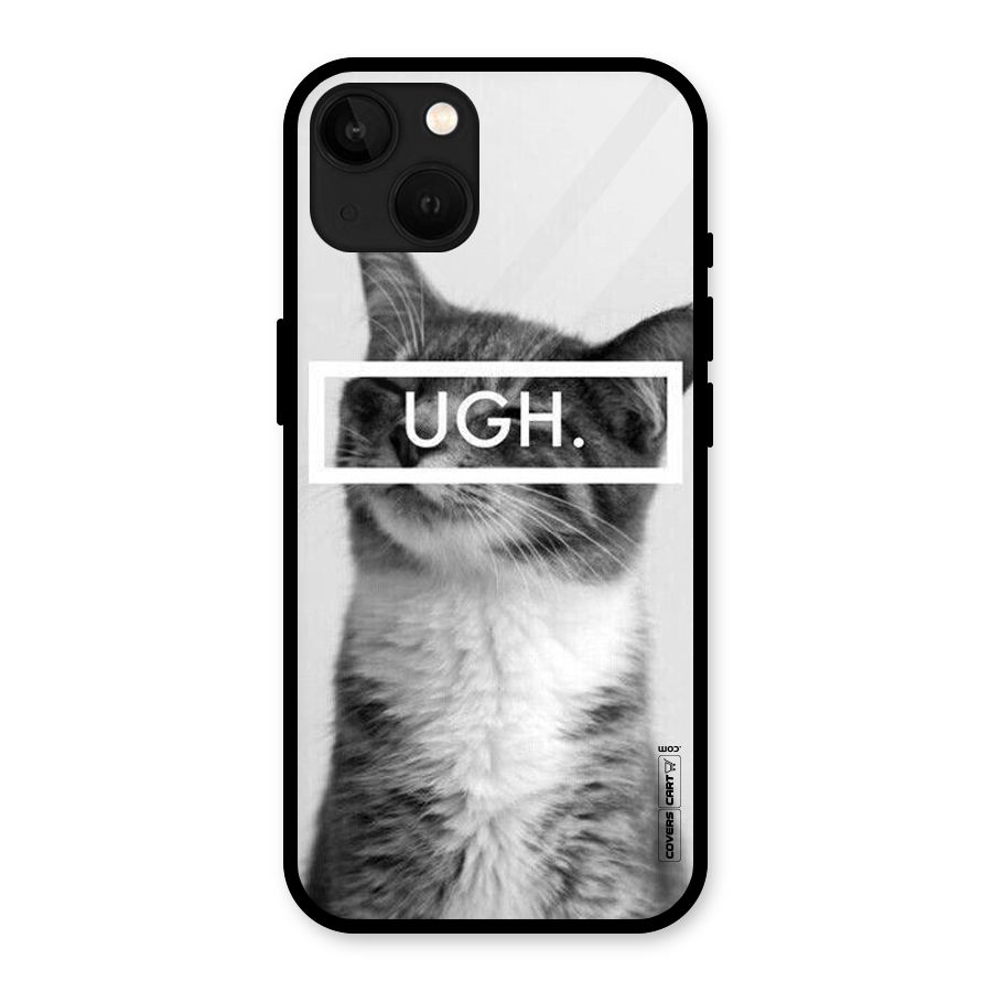 Ugh Kitty Glass Back Case for iPhone 13