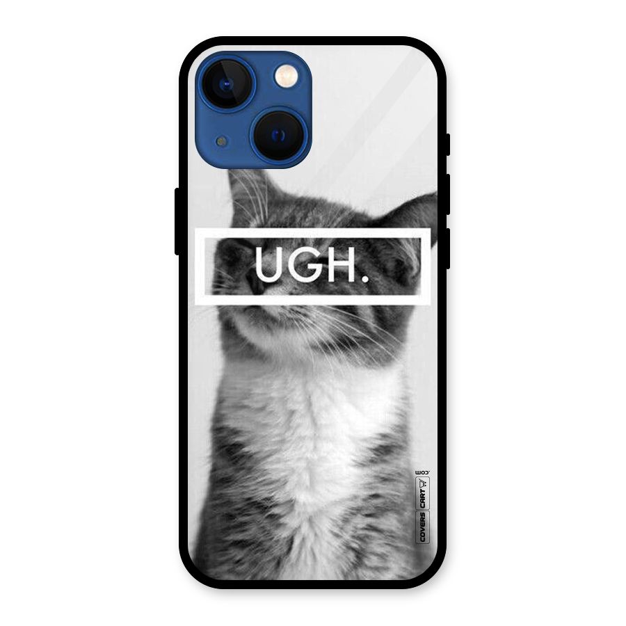 Ugh Kitty Glass Back Case for iPhone 13 Mini
