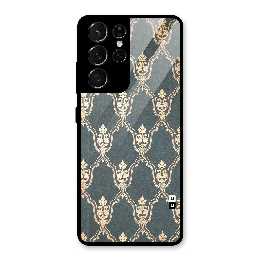 Ultra Beauty Pattern Glass Back Case for Galaxy S21 Ultra 5G