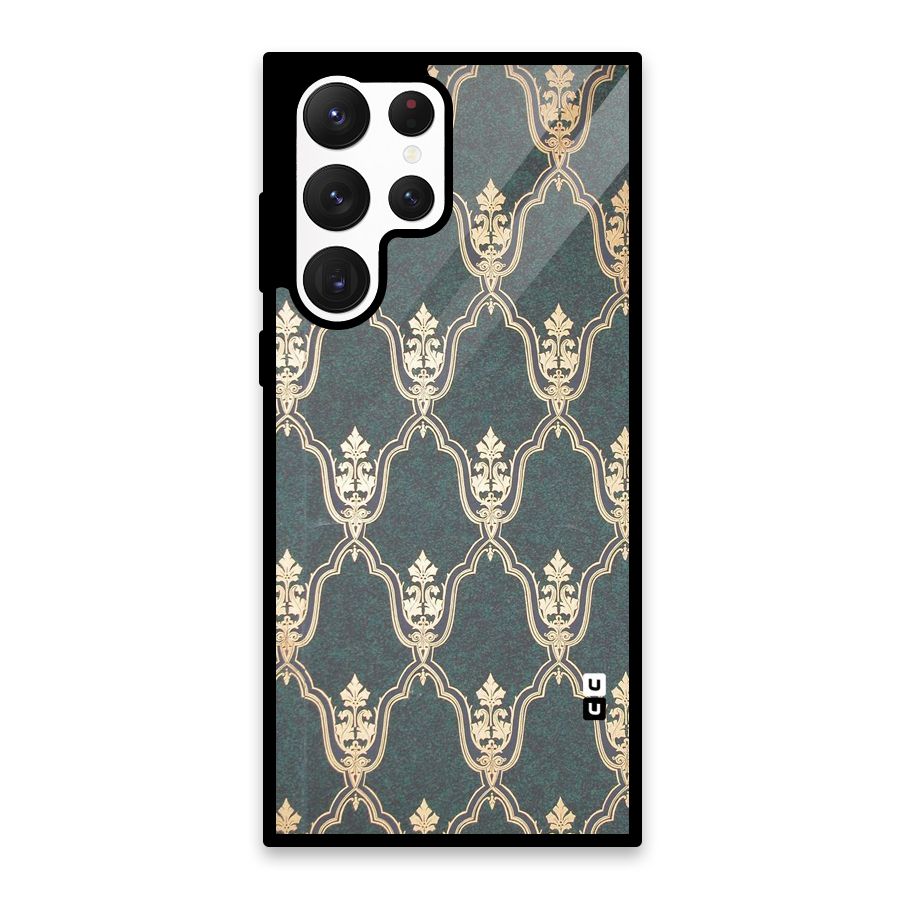 Ultra Beauty Pattern Glass Back Case for Galaxy S22 Ultra 5G