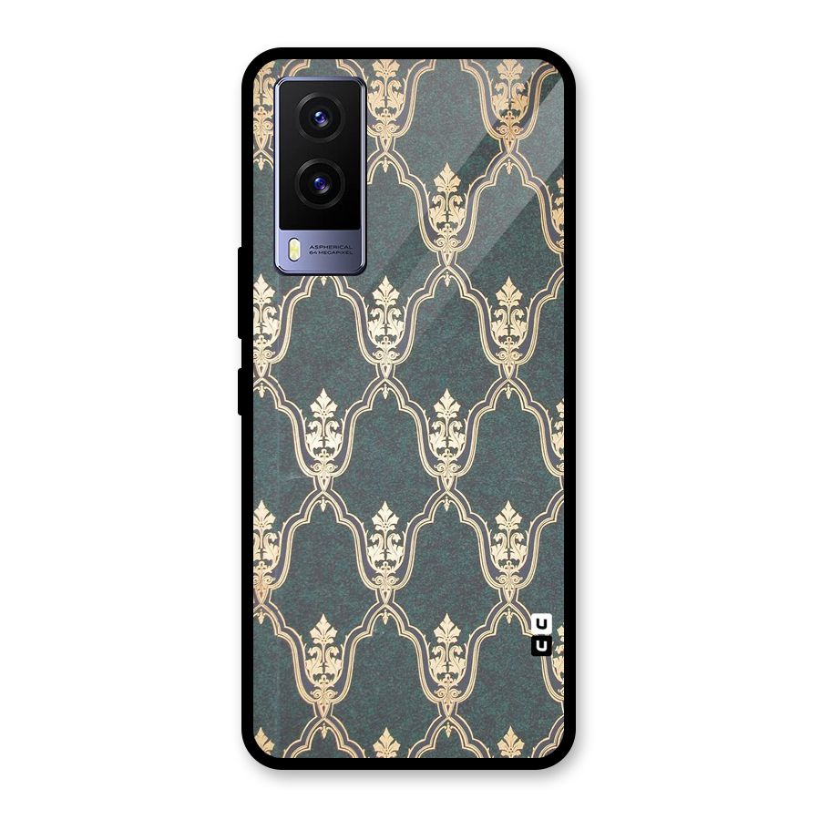 Ultra Beauty Pattern Glass Back Case for Vivo V21e 5G