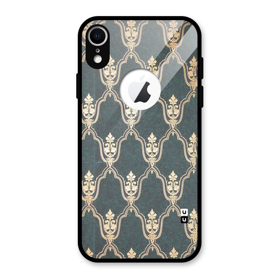 Ultra Beauty Pattern Glass Back Case for iPhone XR Logo Cut
