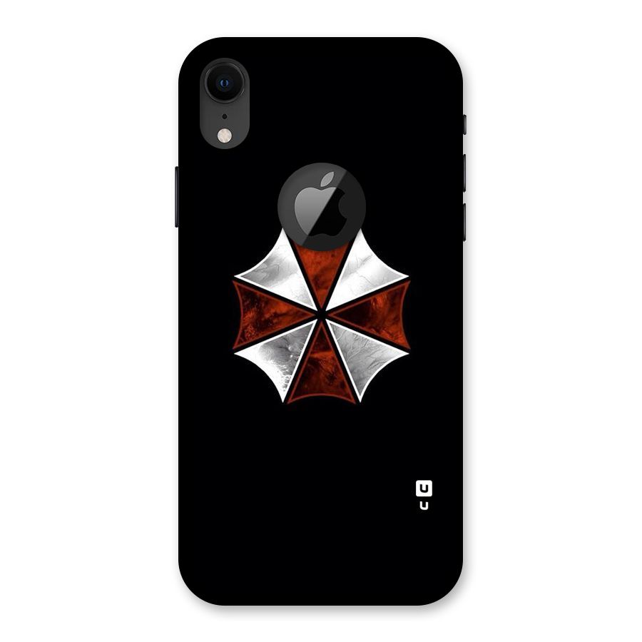 Umbrella Design Back Case for iPhone XR Logo Cut