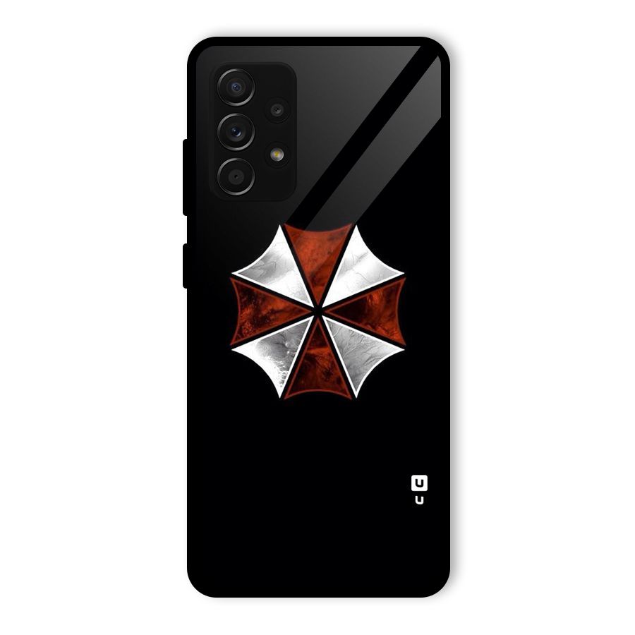 Umbrella Design Glass Back Case for Galaxy A53 5G