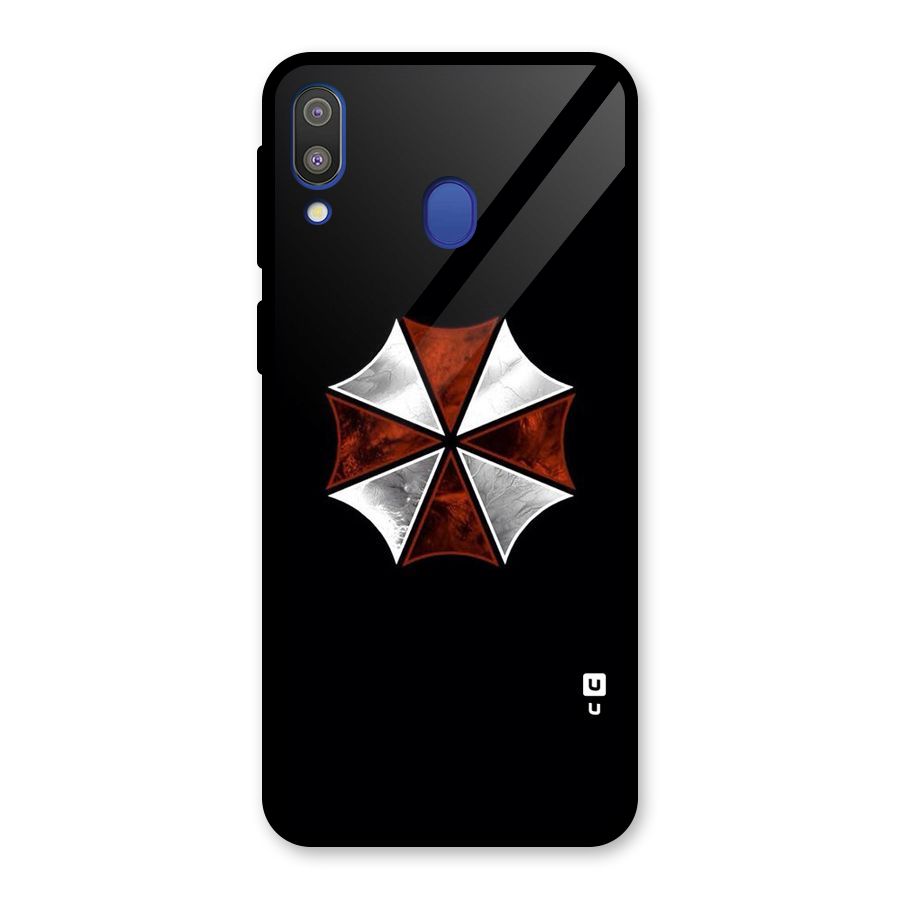 Umbrella Design Glass Back Case for Galaxy M20